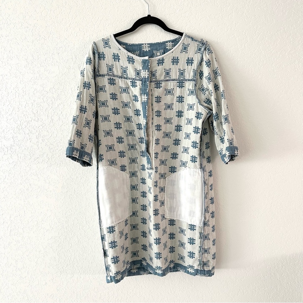Ace & Jig Ecolier Dress in Denim Mosaic - Picture 6 of 7